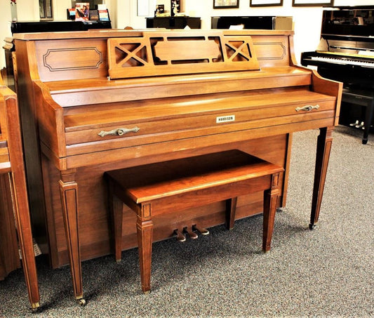 Harrison Upright Piano | Satin Walnut | SN: A95357 | Used