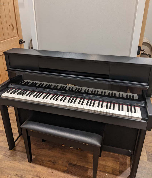 2011 Roland LX-10F Digital Upright Piano | Satin Black | SN: Z2A1156 | Used
