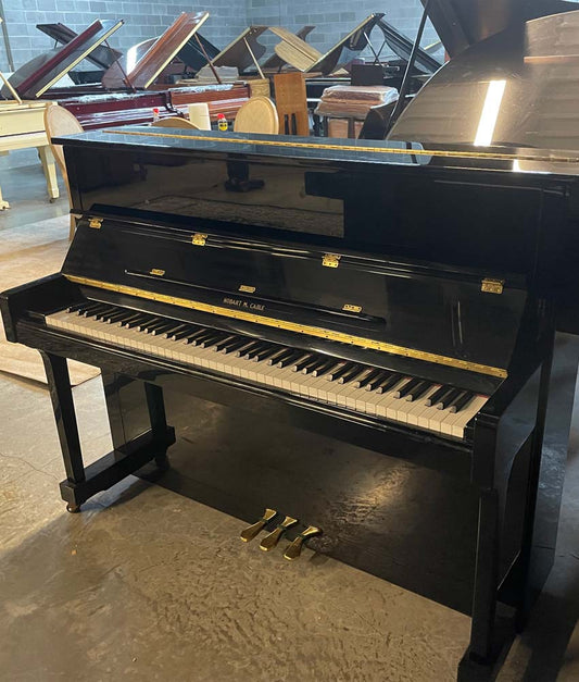 Hobart Cable 46" UH-19ST Studio Piano | Polished Ebony | SN: GB1123 | Used