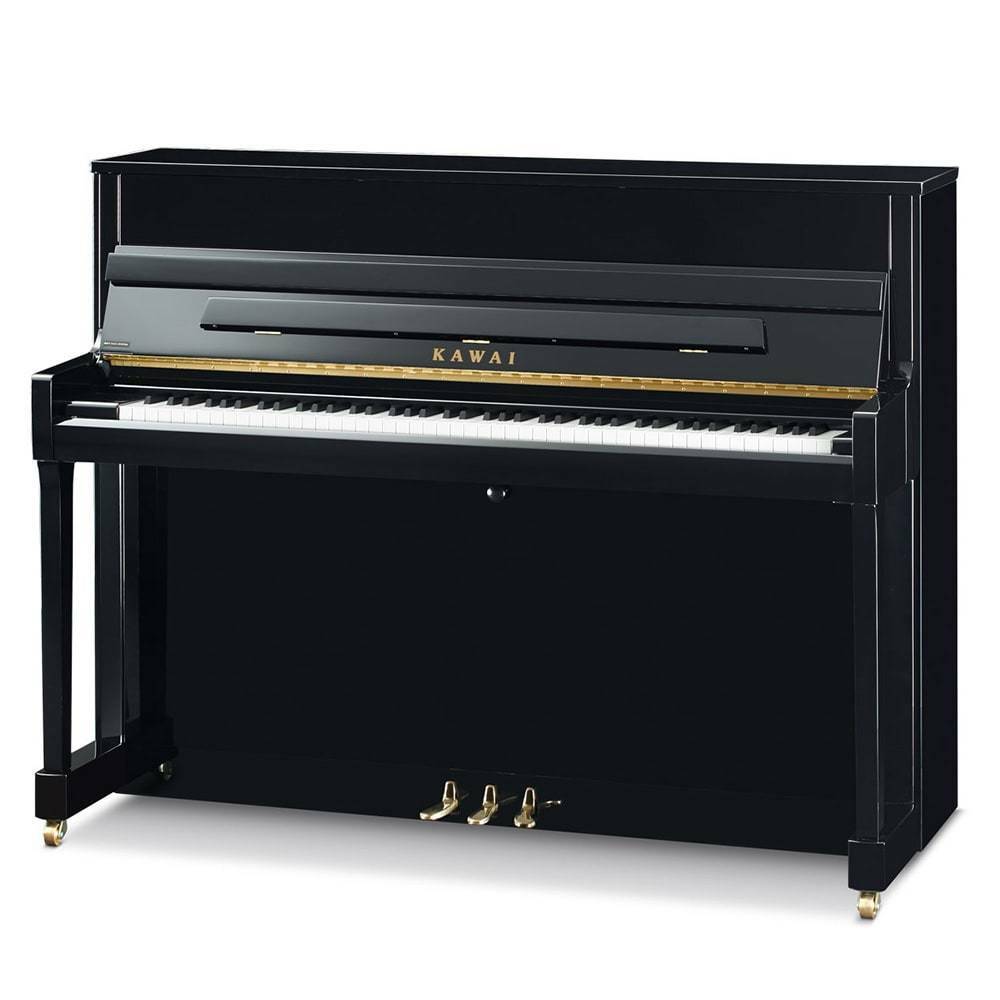 Kawai K-200 Upright Piano | Ebony Polish/Nickel Hardware | 45