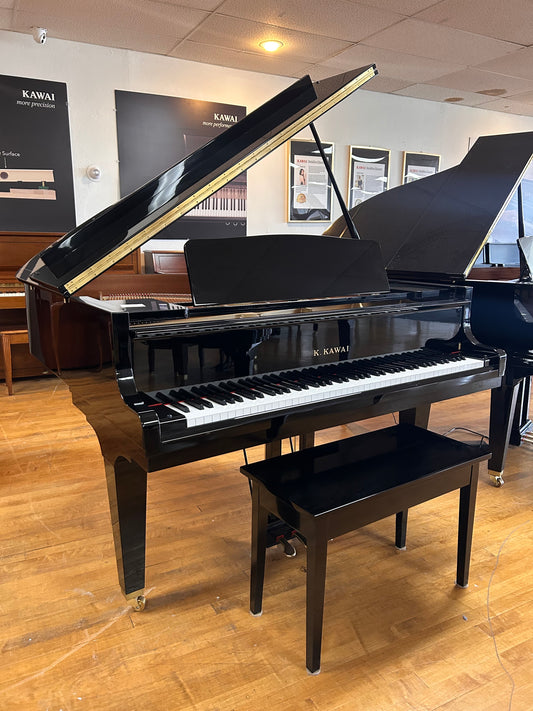 2008 Kawai GM-12 Baby Grand Piano | Polished Ebony | Seral No. 2582087 | Used