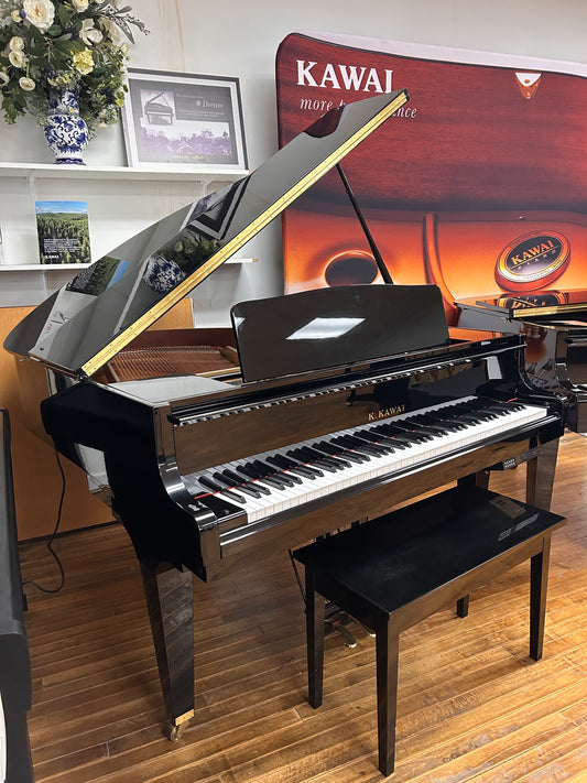 2006 Kawai GM-1 Baby Grand Player Piano | Polished Ebony |Serial No. 2463748 | Used