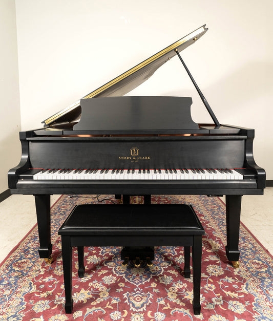 Story & Clark 5'3" GP160 Grand Piano w/ QRS System | Serial: 1072055 | Satin Ebony | Used
