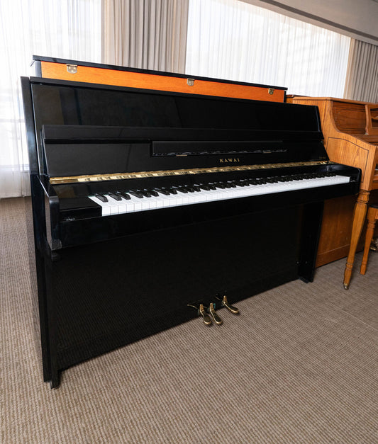1992 Kawai CL5N Upright Piano | Polished Ebony | Serial No. 2046755 | Used