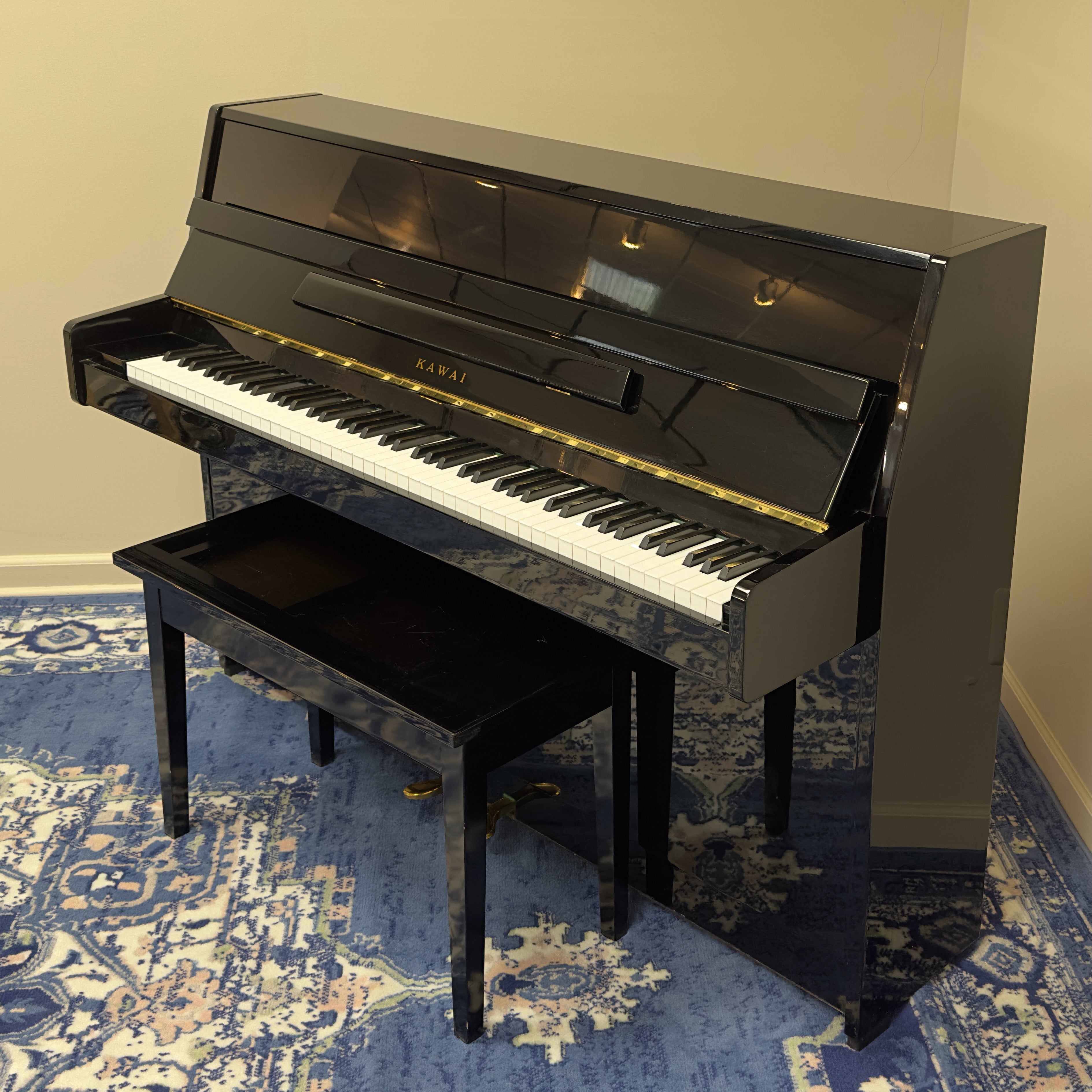 Kawai CX-5 Upright Piano | Polished Ebony | Used – Alamo Piano