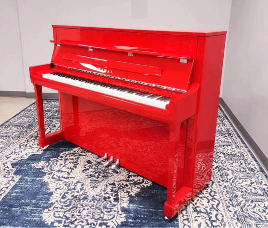 Kawai K-200 Upright Piano | Ferrari Red Polish | 45" | New