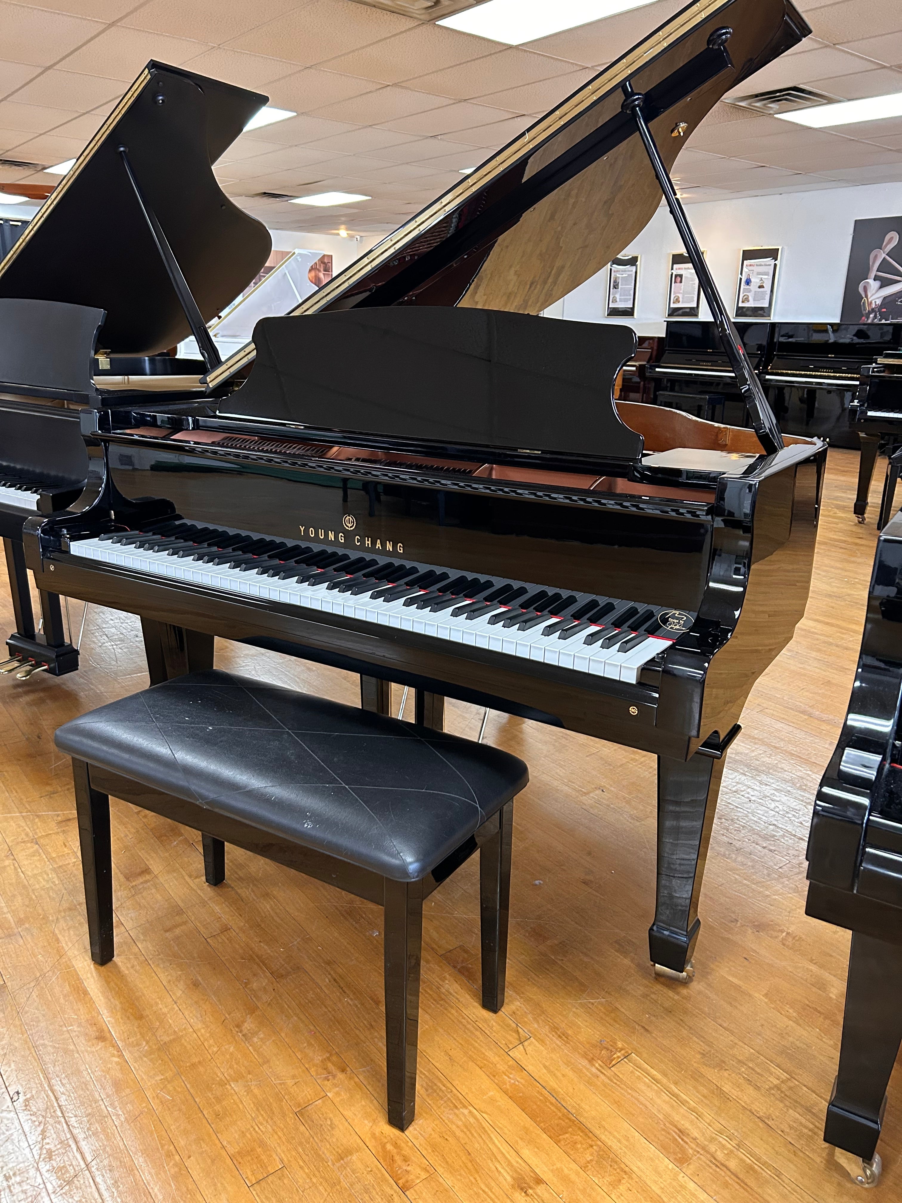 Young Chang PG-150 Grand Piano | Polished Ebony | 5'0" | Used – Alamo ...