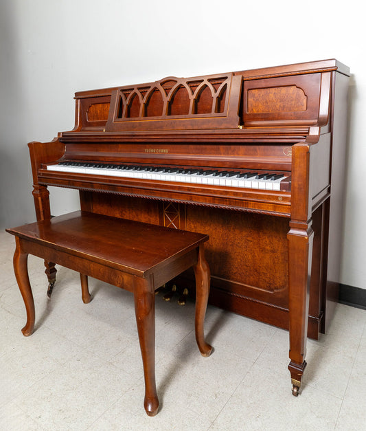 1986 Young Chang Pramberger 43.5" PF110 Upright Piano | Mahogany | SN:Y02542506 | Used