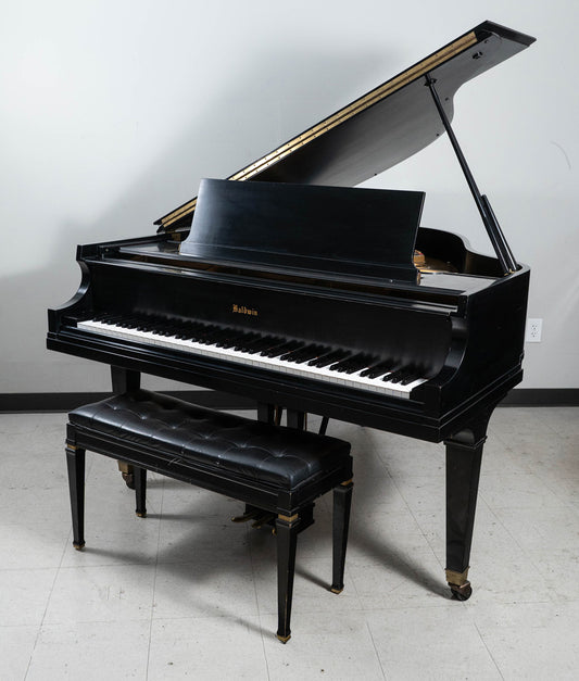 1958 Baldwin Model M Grand Piano in Satin Ebony | Serial No. 138886 | Used