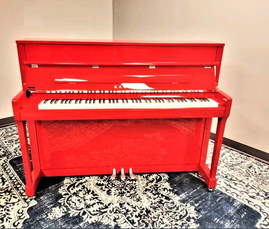 Kawai K-200 Upright Piano | Ferrari Red Polish | 45" | New