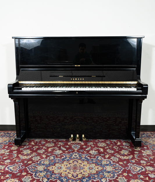 Yamaha 52" Fully Restored U3H Upright Piano | Polished Ebony | Used