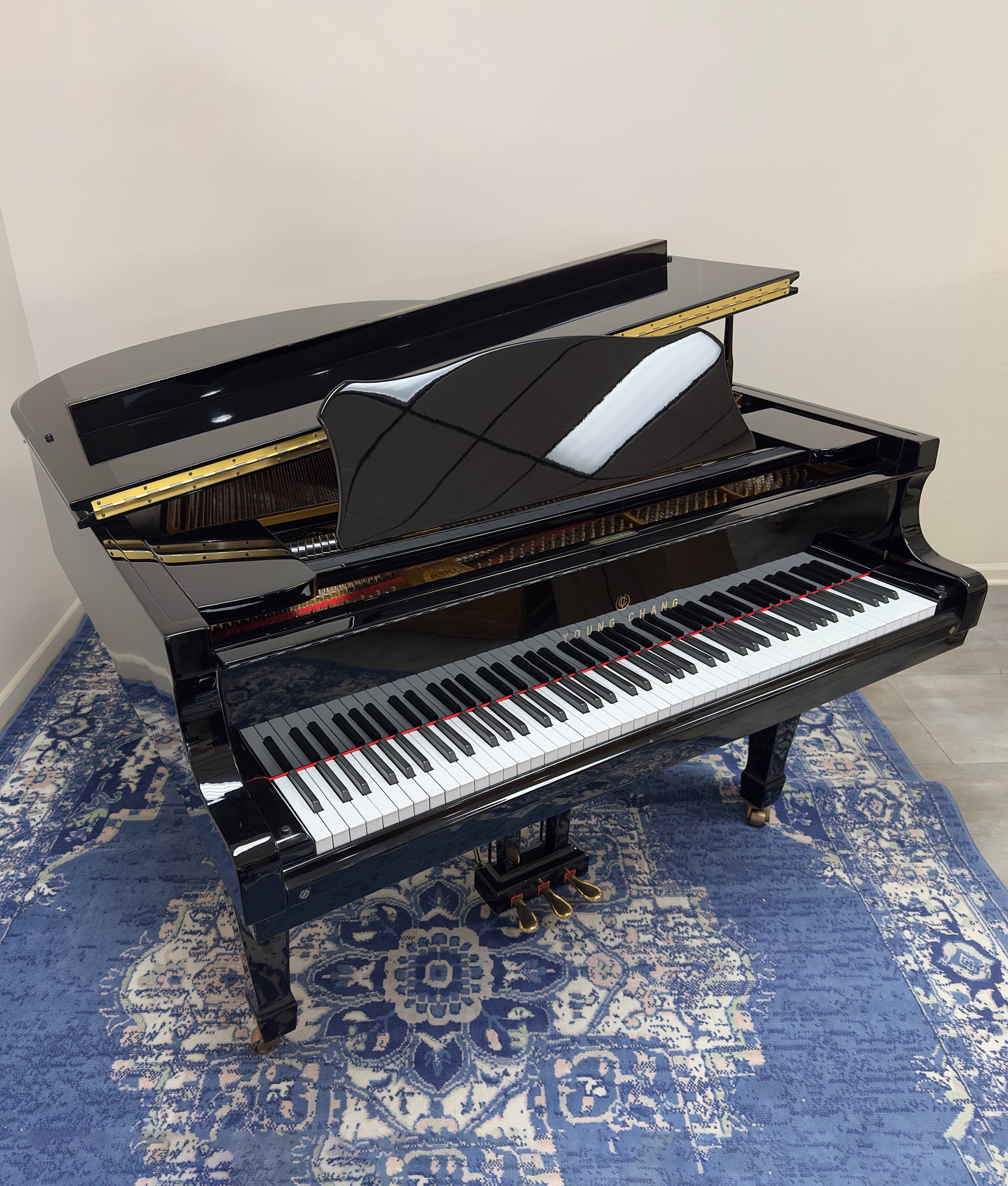 Young Chang G157 Grand Piano | Polished Ebony | Used – Alamo Piano ...