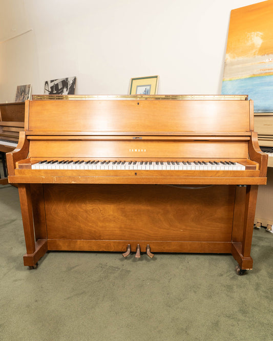 1972 Yamaha 45" P22 Upright Piano | Satin Walnut | Used