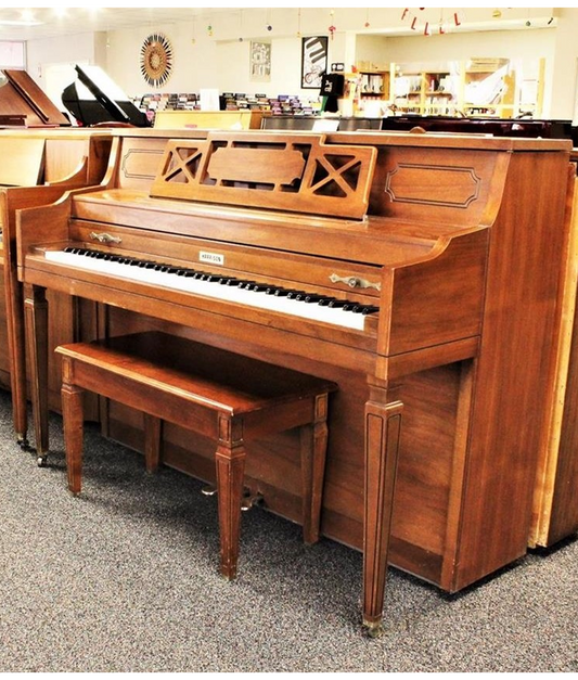 Harrison Upright Piano | Satin Walnut | SN: A95357 | Used