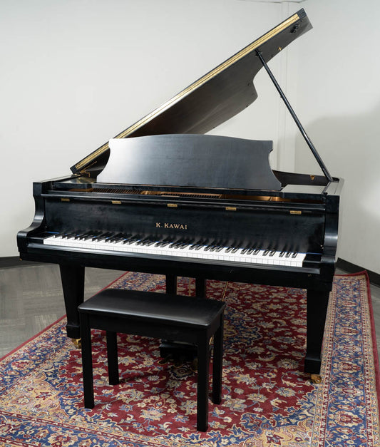 1985 Kawai 7'6" KG-7D Grand Piano | Satin Ebony | Used