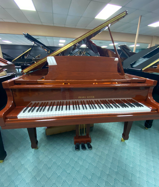 Pearl River 5'3" GP160 Grand Piano | Polished Sapele Mahogany | New