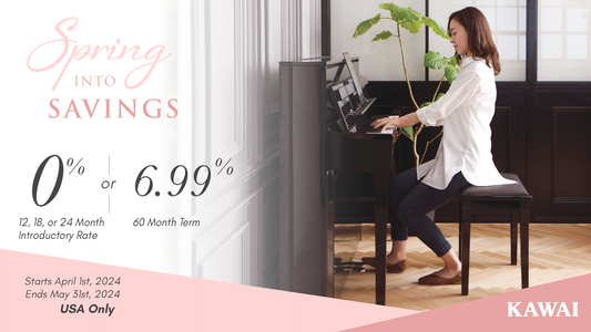 Kawai Spring into Savings 0% Financing