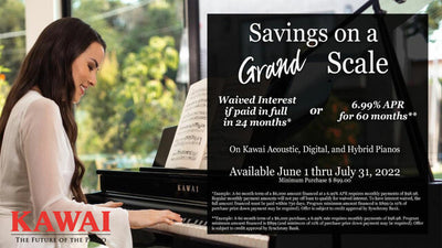 Kawai "Savings On A Grand Scale" Special Interest Financing