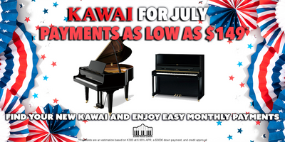 Kawai for July - Payments as low as $149* | St. Louis Piano