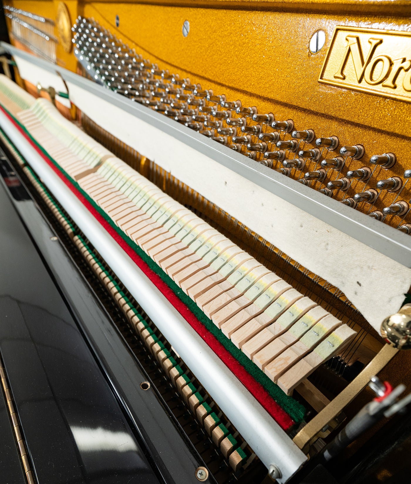 Nordiska 118S Studio Upright Piano | Polished Ebony | SN: 995917 | Used