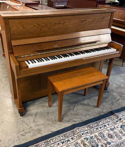 1996 Young Chang 43" U-116 Upright Piano | Satin Walnut | SN: 2281090 | Used