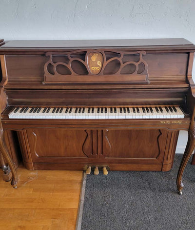 Young Chang CM110 Console Upright Piano | Satin Walnut | SN: 2242334 | Used