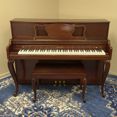 1990 Kawai 508 Upright Piano | Satin Mahogany | Serial No. F010856 | Used