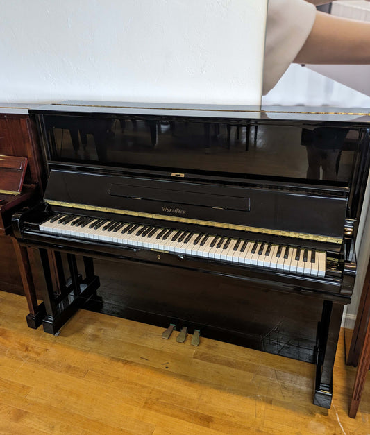 Wurlitzer U-348 Upright Piano | Polished Ebony | SN: 2056031 | Used