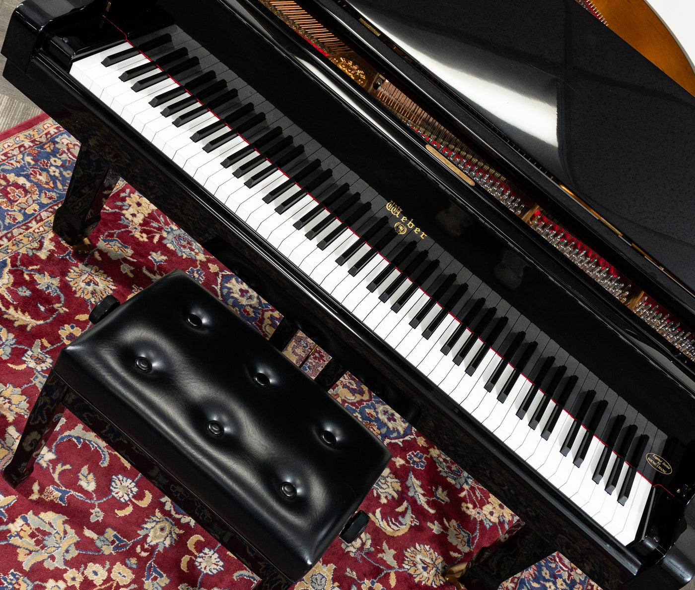 Weber WLG50 Grand Piano | Polished Ebony | SN: TG0020841 | Used