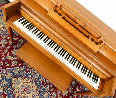 Wurlitzer 40" Upright Piano | Satin Oak | SN: 763740 | Used