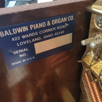 Baldwin 47" Studio Piano |243 | Satin Walnut Oak | SN: 455001