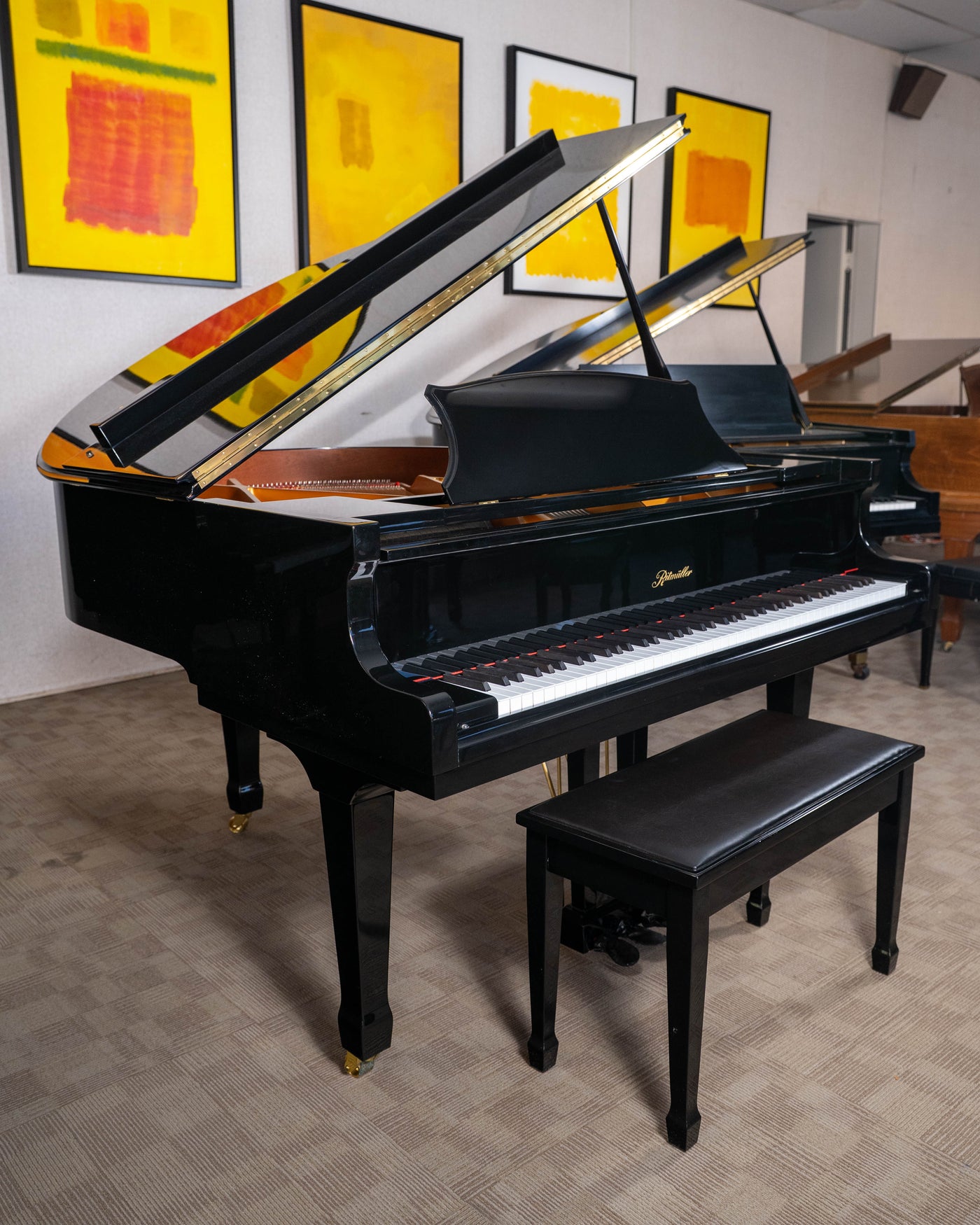 Ritmuller R8 Baby Grand Piano | Polished Ebony | 4.11" | Serial No. 1699852 | Used