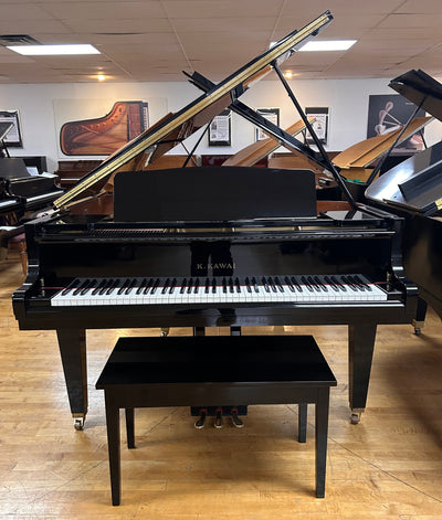 2000 Kawai GE-1 Baby Grand Piano | Polished Ebony | SN 2382460 | Used
