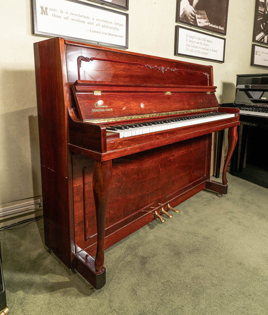 Nordiska 46" Upright Piano | Polished Mahogany | Used