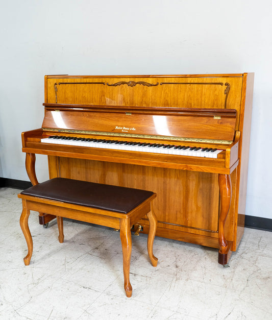 Hallet Davis & Co Studio Upright Piano in Polished Walnut | Serial No. D00906 | Used