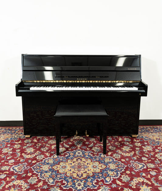 Samick 42" SU-105 Continental Upright Piano | Polished Ebony | SN: HGC02085 | Used