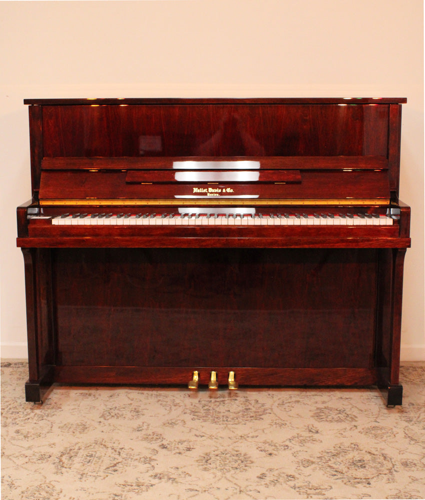 Hallet Davis 118C Upright Piano | Polished Mahogany | SN: 996571 | Used