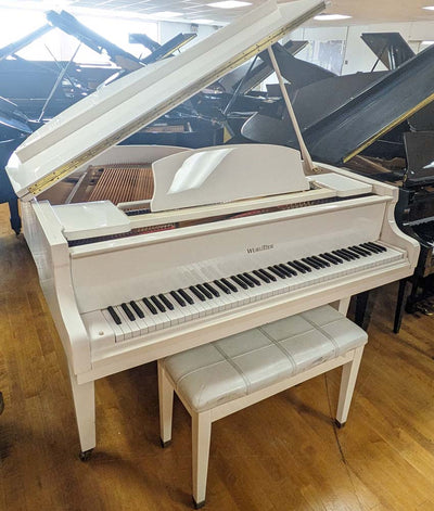 Wurlitzer C143 Grand Piano | Polished White | SN: 66727 | Used