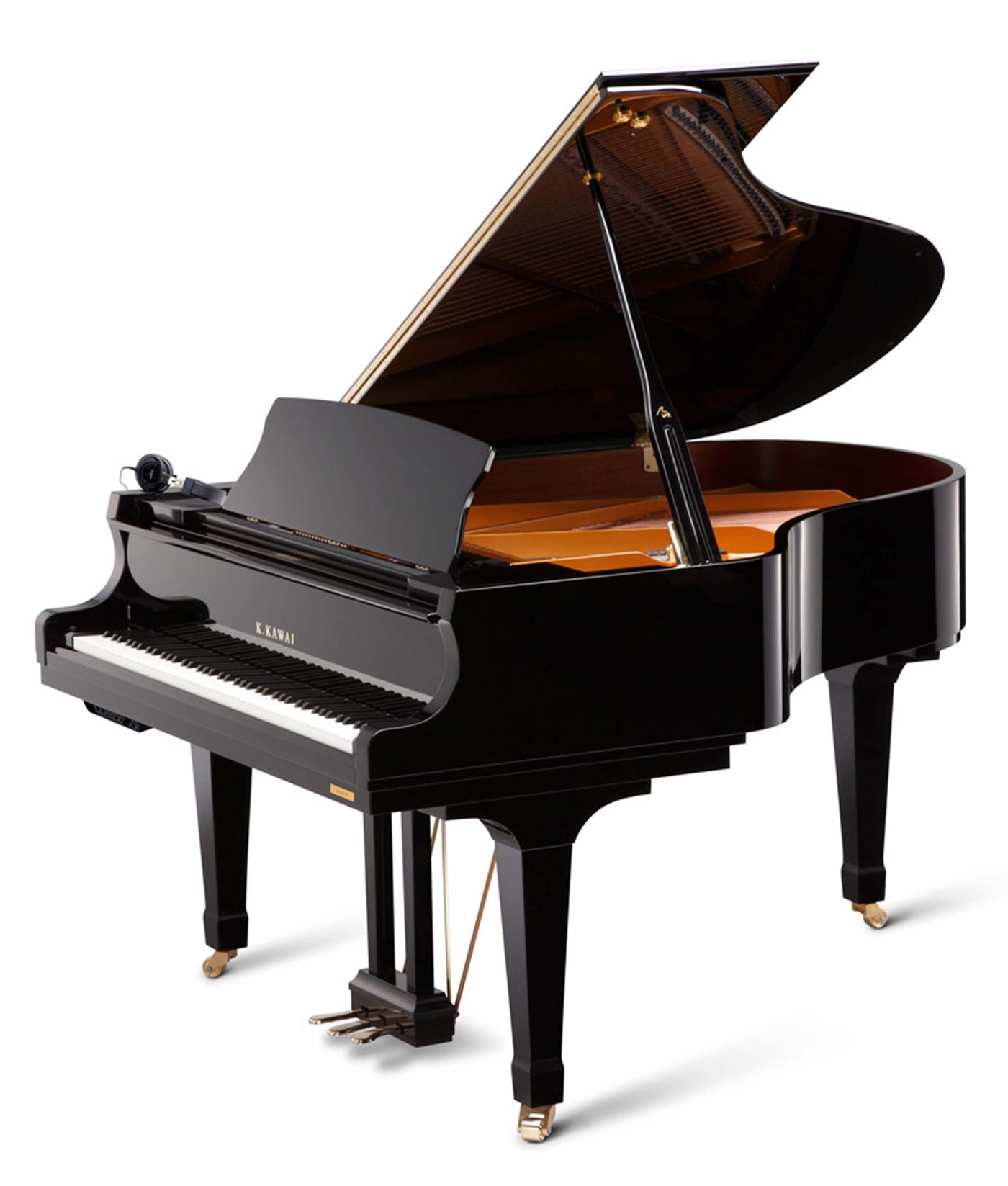 Kawai 5’11” GX-2 BLAK Aures 2 Hybrid Grand Piano | Polished Ebony | New
