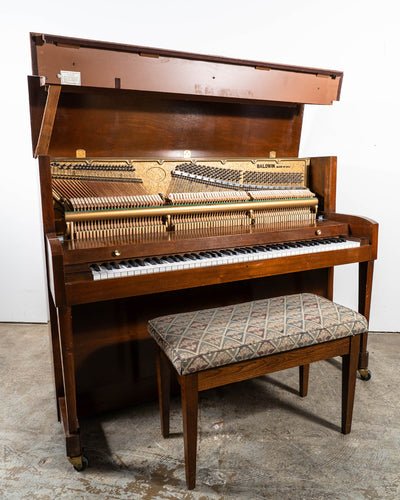 1986 Baldwin 243 Studio 45" Upright Piano - Satin Walnut | Used