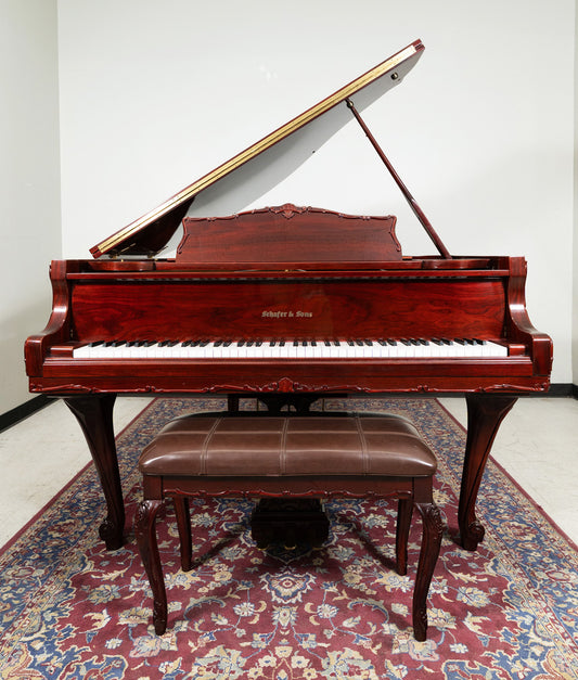 1987 Schafer & Sons SS-51A Grand Piano | Mahogany Polish | SN:8703156 | Used