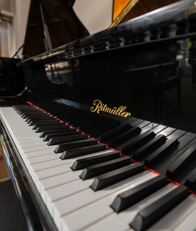 Ritmuller R8 Baby Grand Piano | Polished Ebony | 4.11" | Serial No. 1699852 | Used