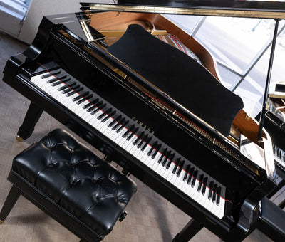 1992 Yamaha C7 Concert Grand piano | Polished Ebony | 7' | Serial No. 5090741 | Used
