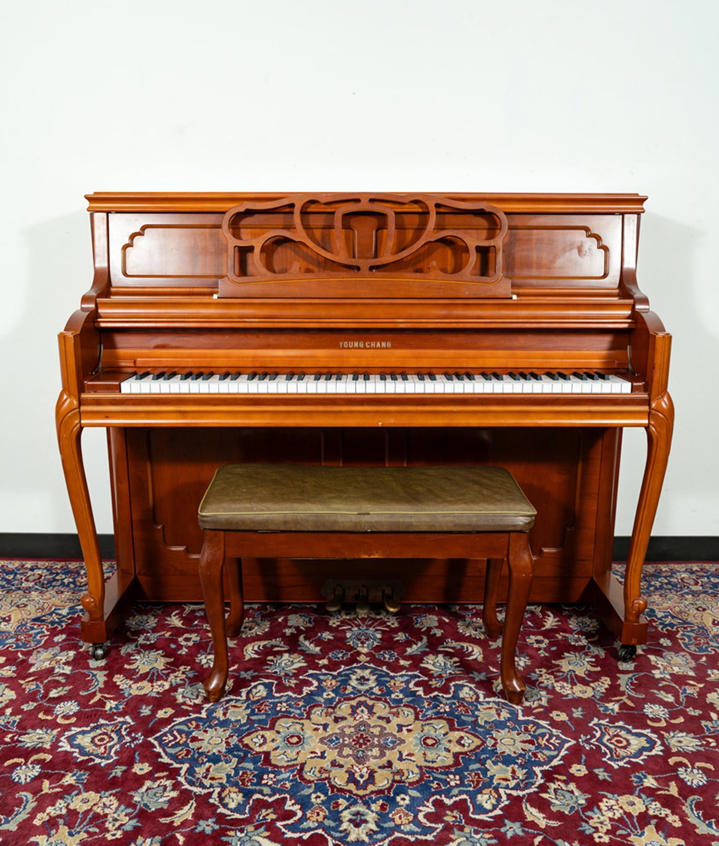 Young Chang Upright Piano | Satin Mahogany | SN: T00119086 | Used