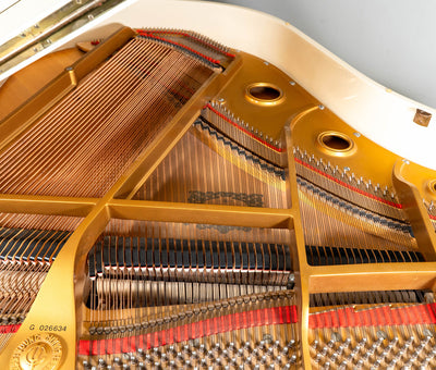 1987 Young Chang G157 Grand Piano in White | Serial No. G026634 | Used