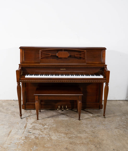 Baldwin Upright Piano in Satin Mahogany (1990) | Serial No. 426997 | Used