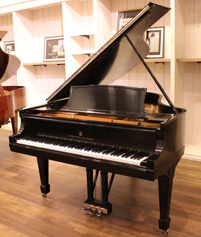 1920 Steinway 5'11" Model O Grand Piano | Satin Ebony | SN: 196535 | Used