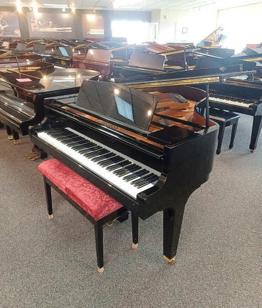 Kawai GE-2 Grand Piano (1986) | Polished Ebony | Serial No. 1704417 | Used