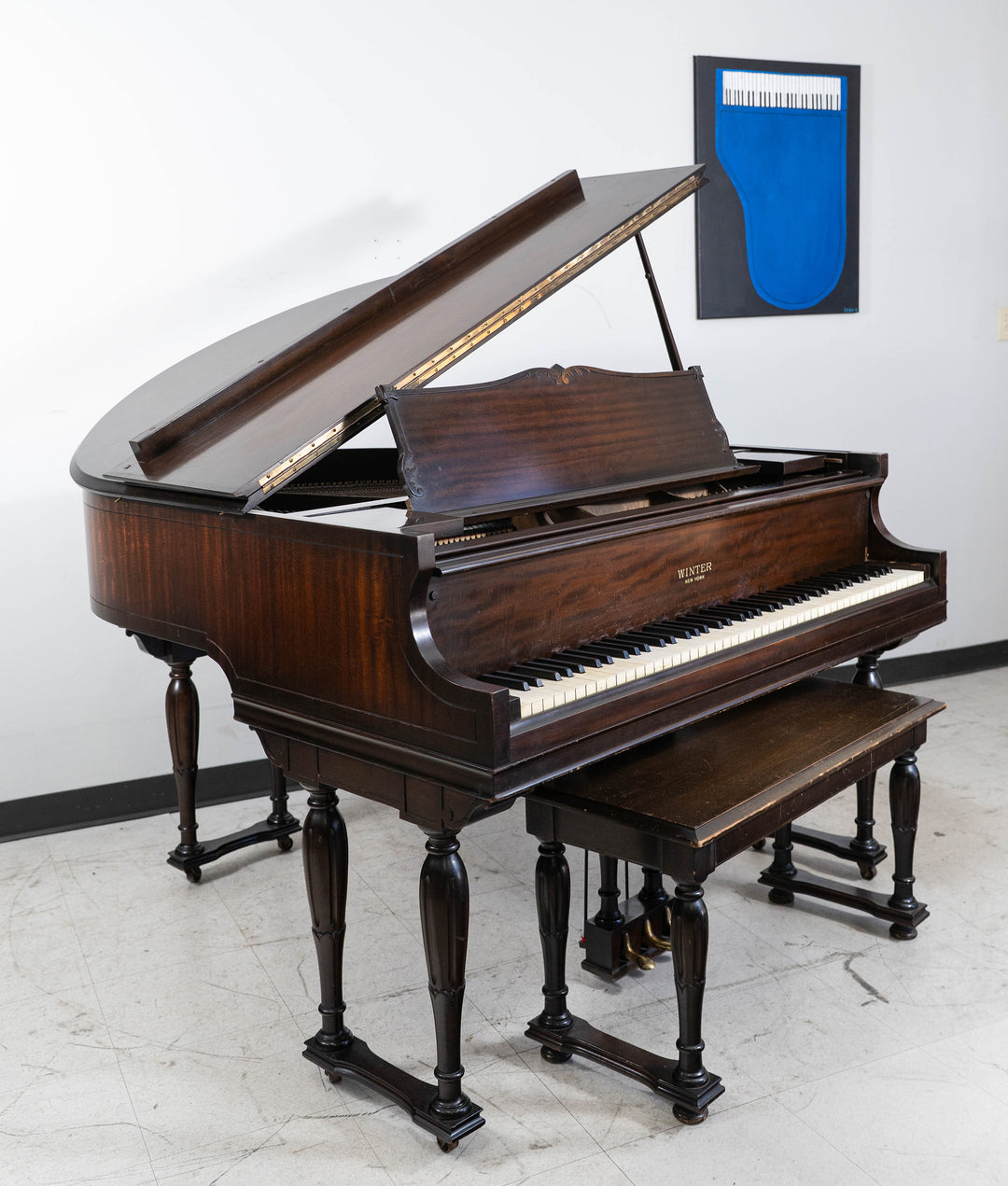 MÄRCHEN グランドピアノ ダークブラウン 1963 Winter Baby Grand Piano | Dark Mahogany | 4'6