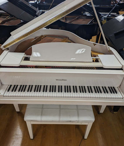 Wurlitzer C143 Grand Piano | Polished White | SN: 66727 | Used